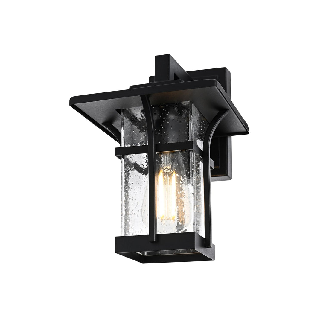 7 Inch Outdoor Wall Sconce in Black