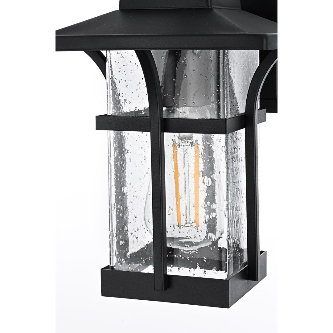 7 Inch Outdoor Wall Sconce in Black