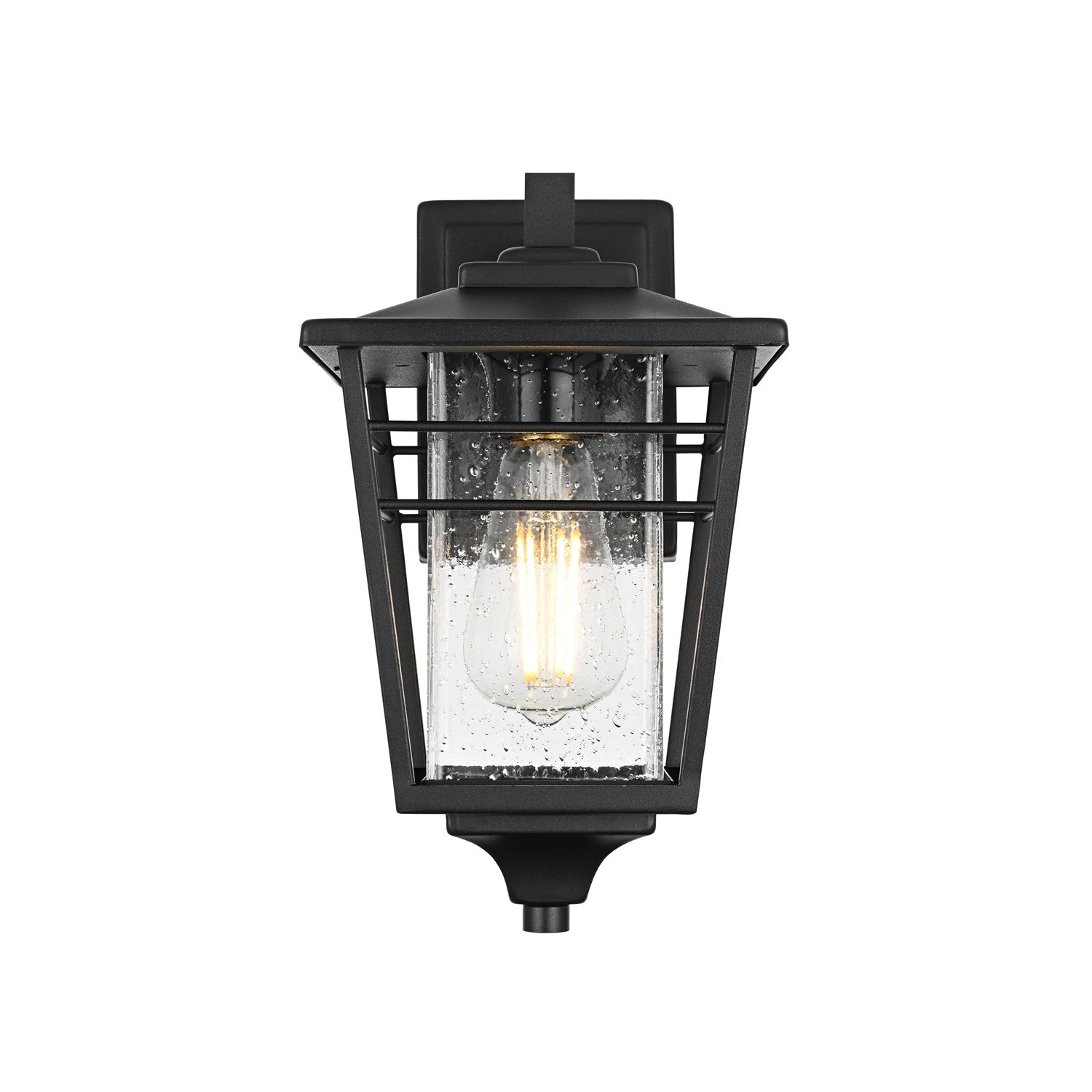 7 Inch Outdoor Wall Sconce in Black by Elegant Lighting