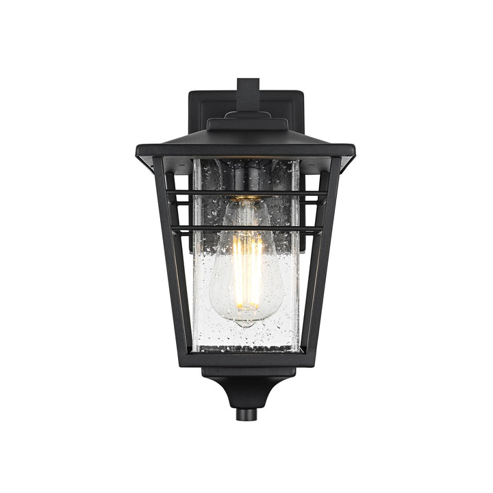 7 Inch Outdoor Wall Sconce in Black by Elegant Lighting