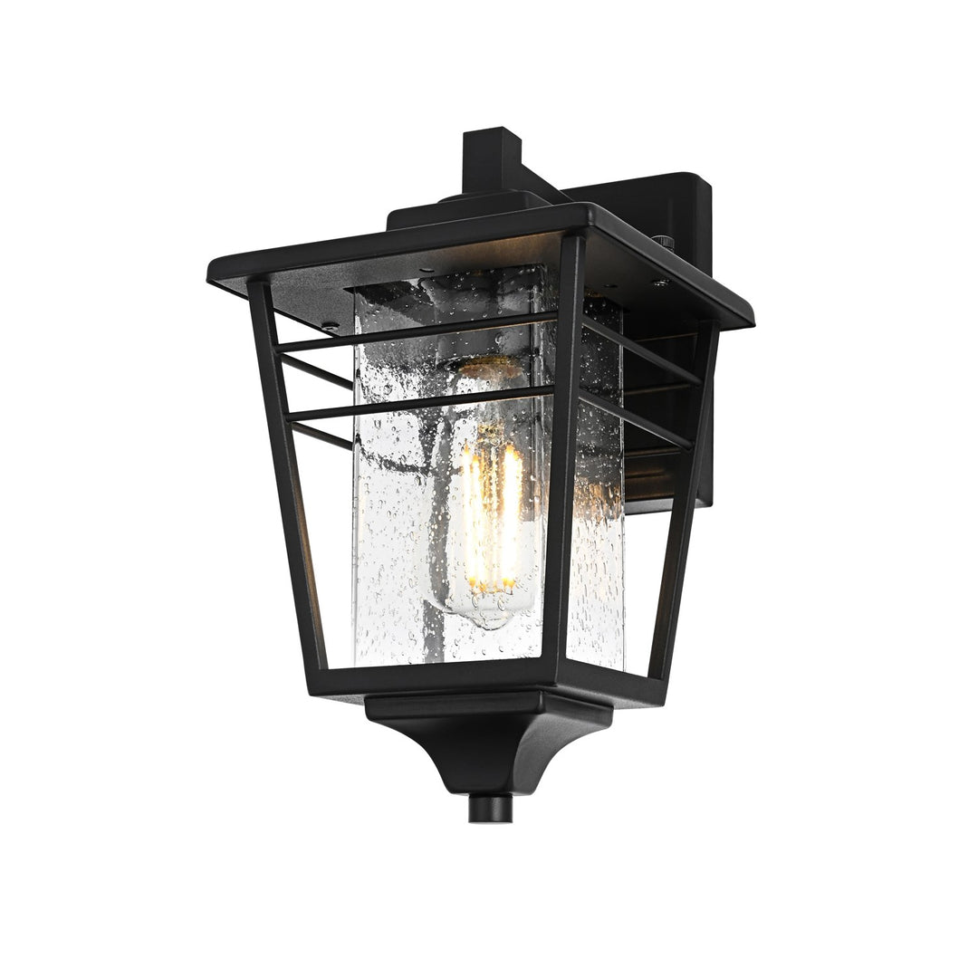 7 Inch Outdoor Wall Sconce in Black