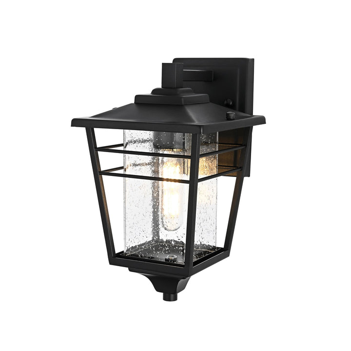 7 Inch Outdoor Wall Sconce in Black