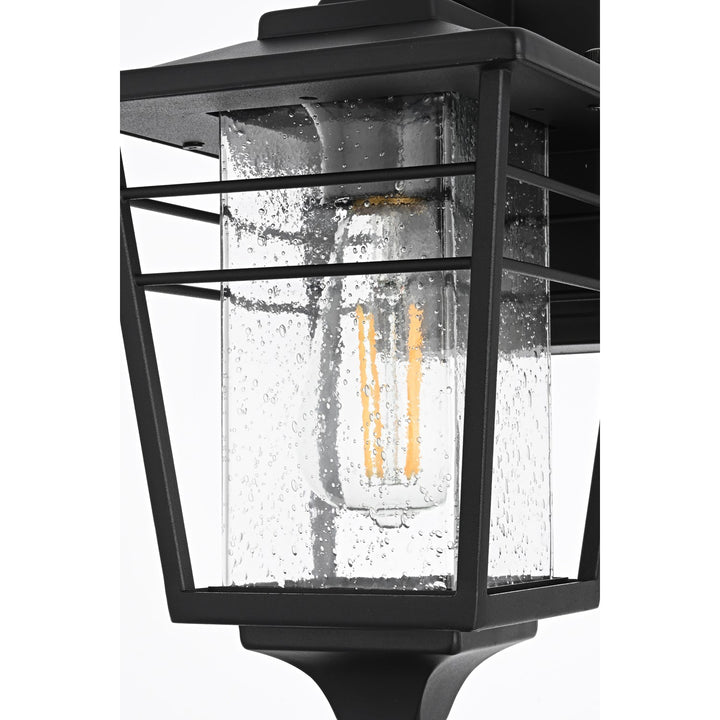 7 Inch Outdoor Wall Sconce in Black