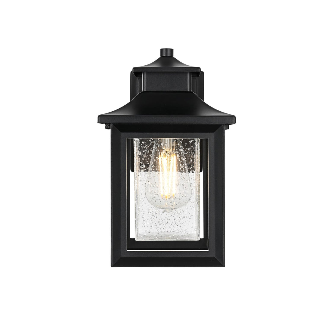 7 Inch Outdoor Wall Sconce in Black by Elegant Lighting