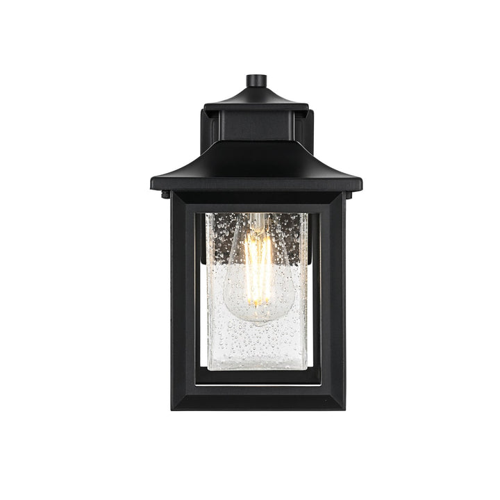 7 Inch Outdoor Wall Sconce in Black by Elegant Lighting