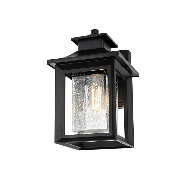 7 Inch Outdoor Wall Sconce in Black