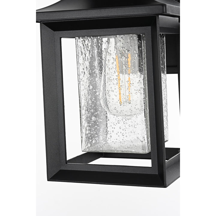 7 Inch Outdoor Wall Sconce in Black