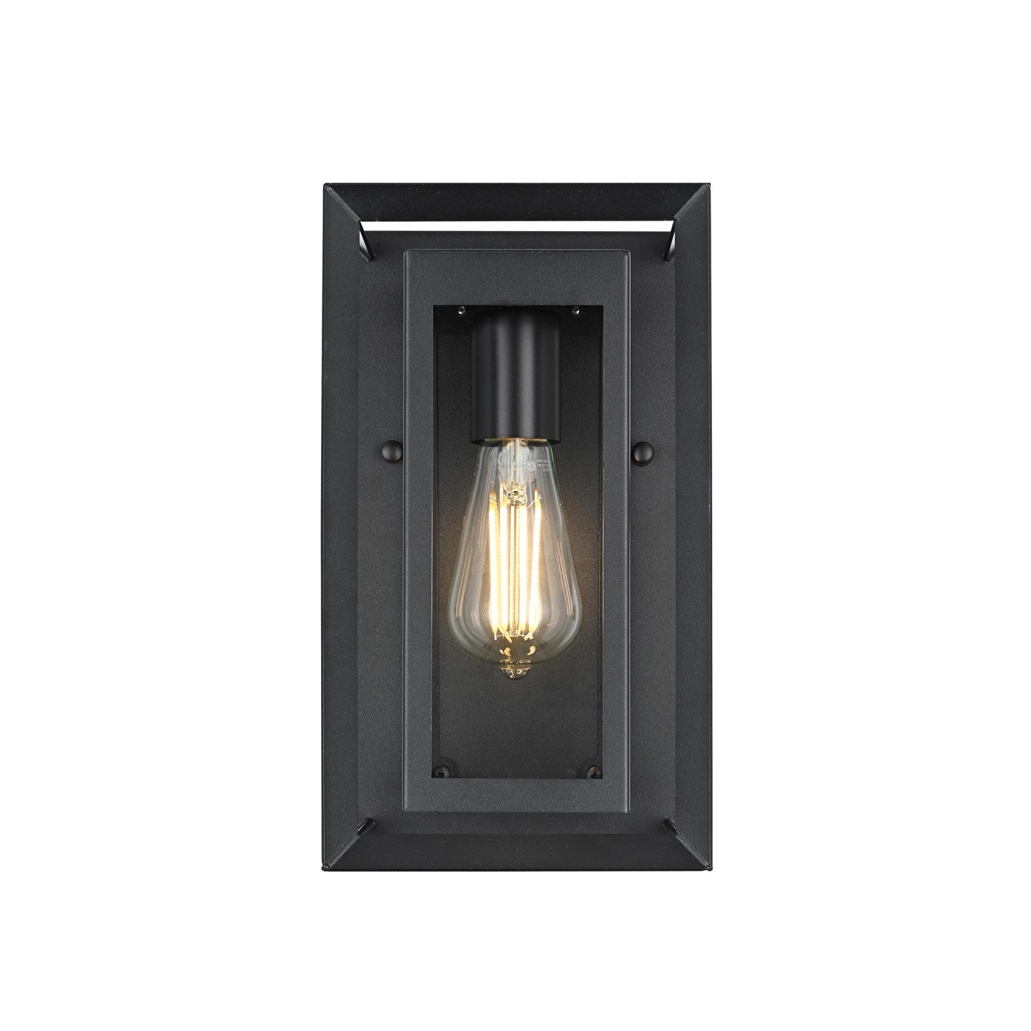 7 Inch Outdoor Wall Sconce in Black by Elegant Lighting