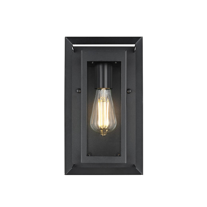 7 Inch Outdoor Wall Sconce in Black by Elegant Lighting