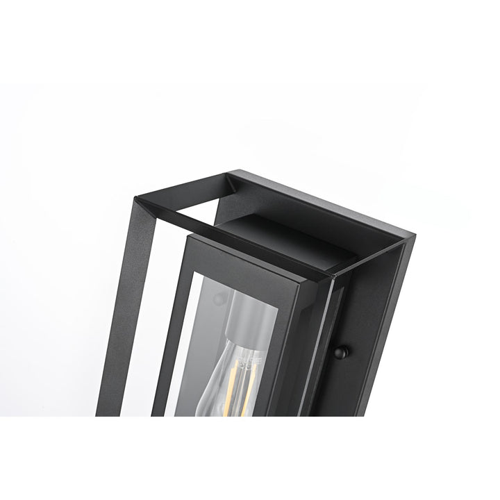 7 Inch Outdoor Wall Sconce in Black