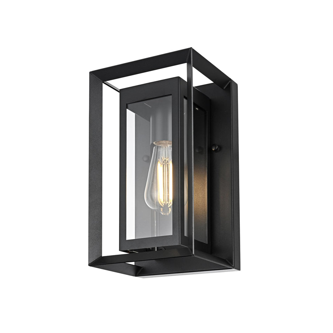 7 Inch Outdoor Wall Sconce in Black