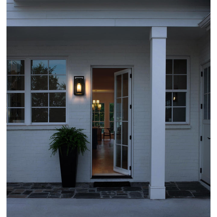 7 Inch Outdoor Wall Sconce in Black