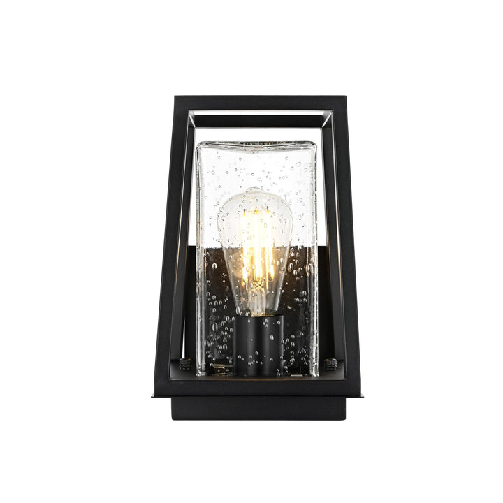 6 Inch Outdoor Wall Sconce in Black by Elegant Lighting