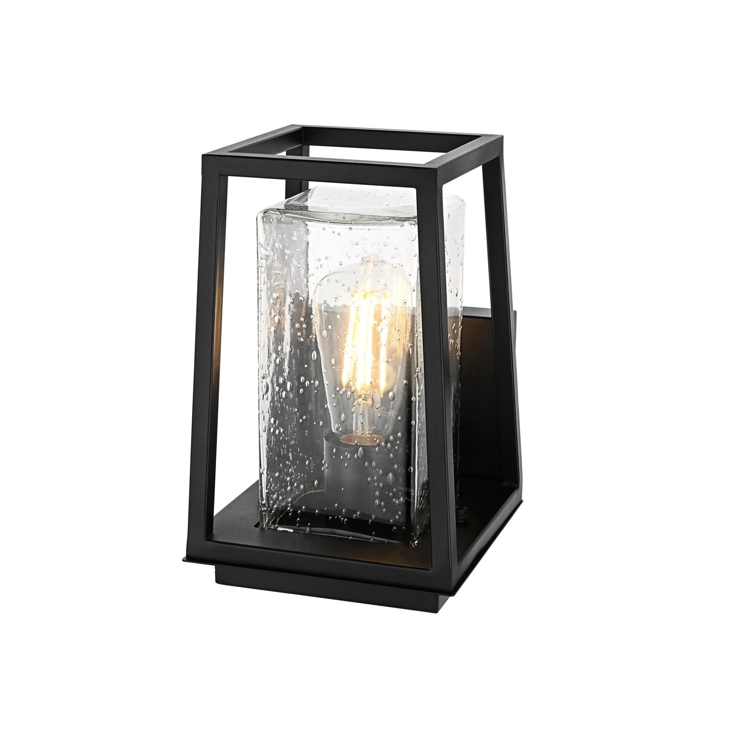 6 Inch Outdoor Wall Sconce in Black