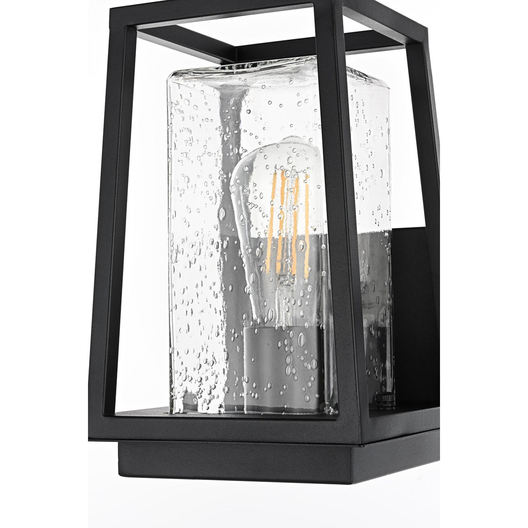 6 Inch Outdoor Wall Sconce in Black