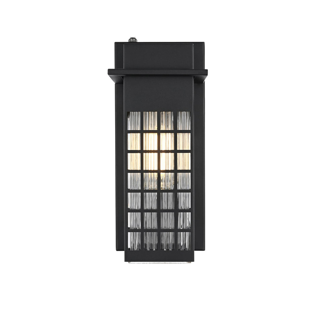 5 Inch Outdoor Wall Sconce in Black by Elegant Lighting
