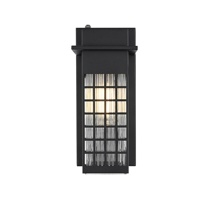 5 Inch Outdoor Wall Sconce in Black by Elegant Lighting