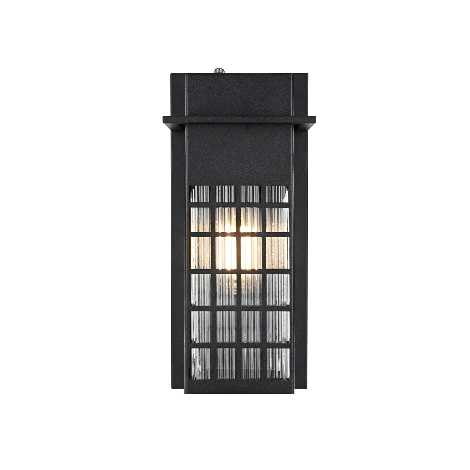 7 Inch Outdoor Wall Sconce in Black by Elegant Lighting