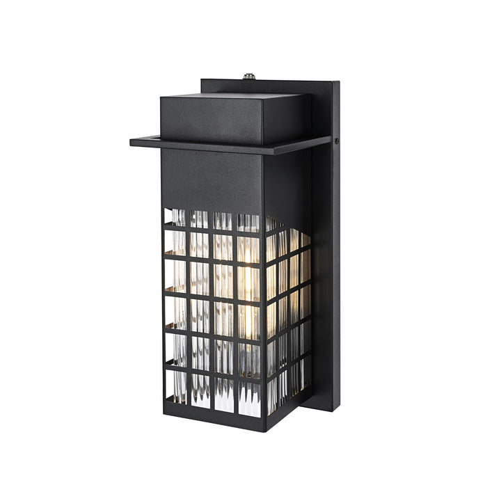 7 Inch Outdoor Wall Sconce in Black