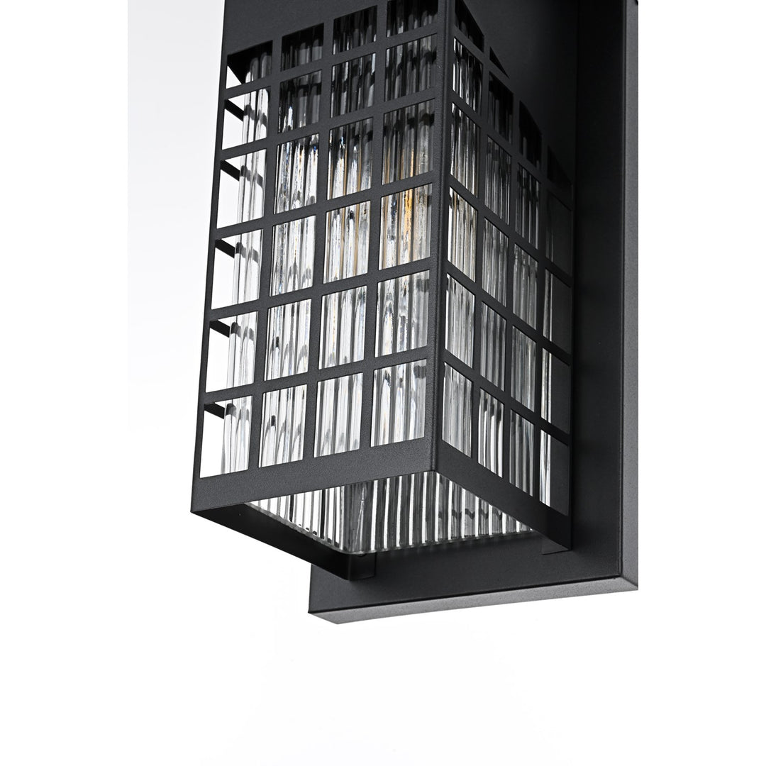 7 Inch Outdoor Wall Sconce in Black