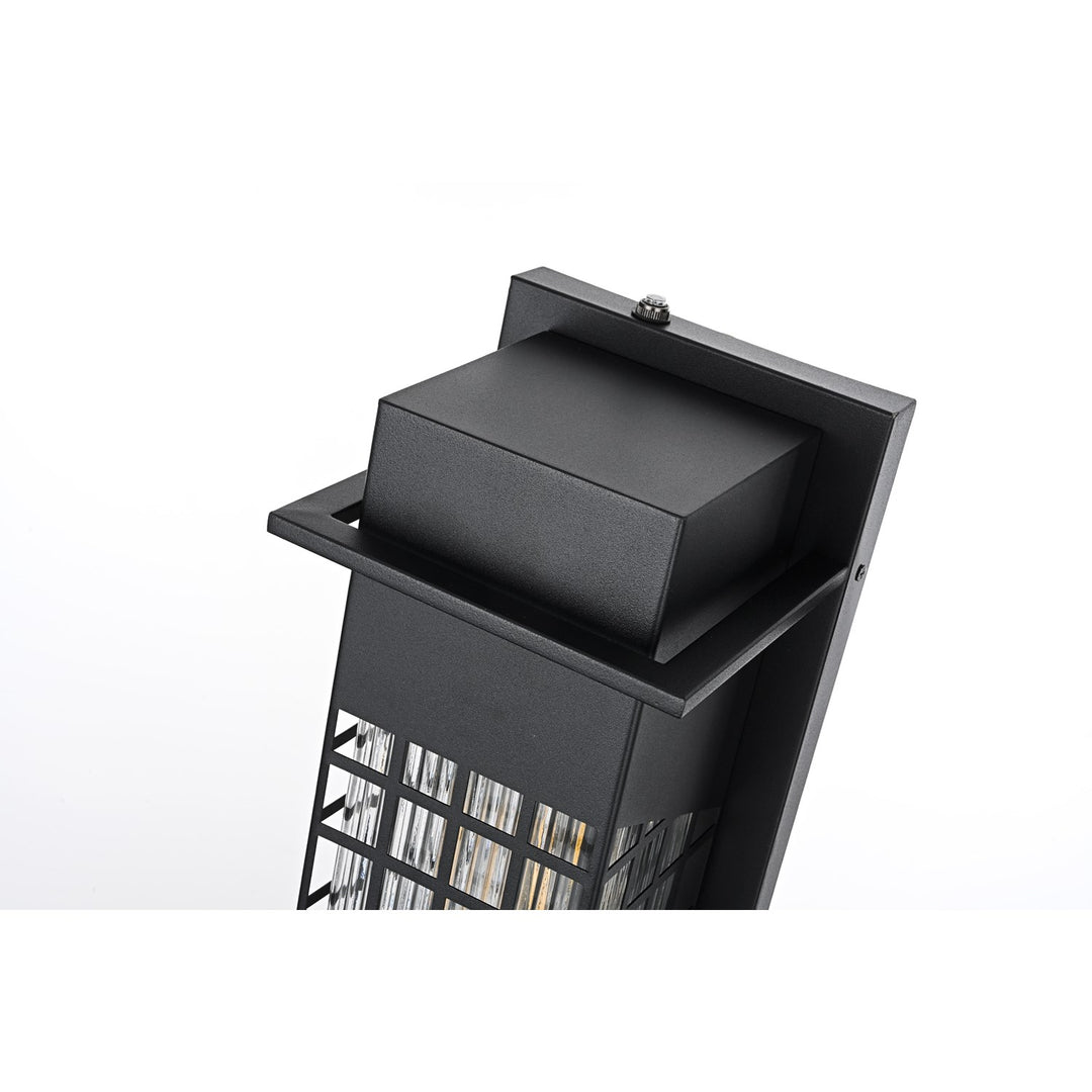 7 Inch Outdoor Wall Sconce in Black