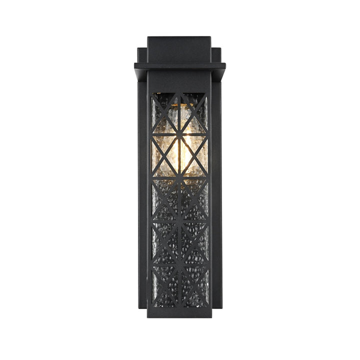 16 Inch Outdoor Wall Sconce in Black by Elegant Lighting