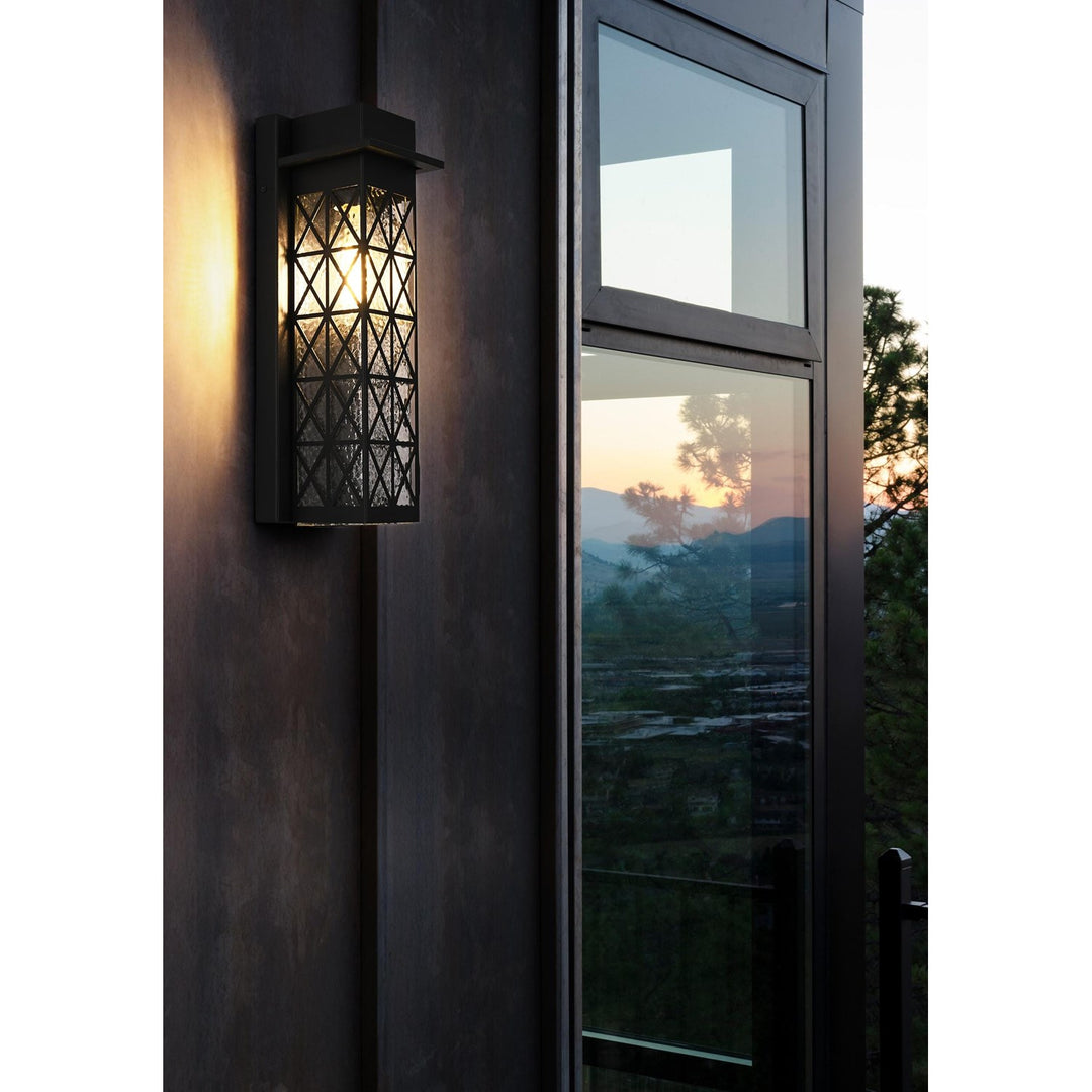 16 Inch Outdoor Wall Sconce in Black