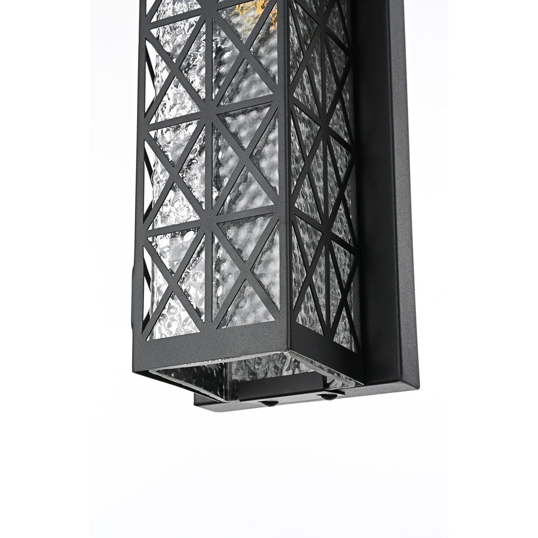 16 Inch Outdoor Wall Sconce in Black