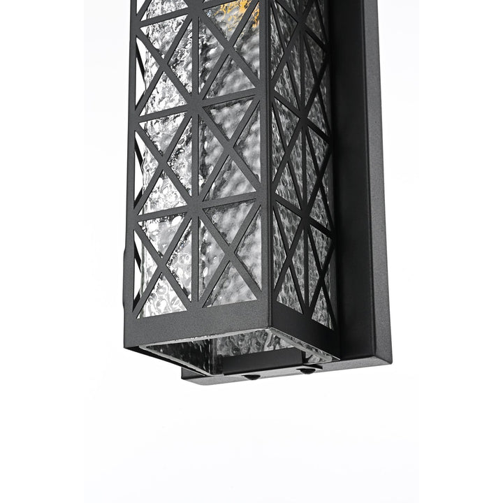 16 Inch Outdoor Wall Sconce in Black