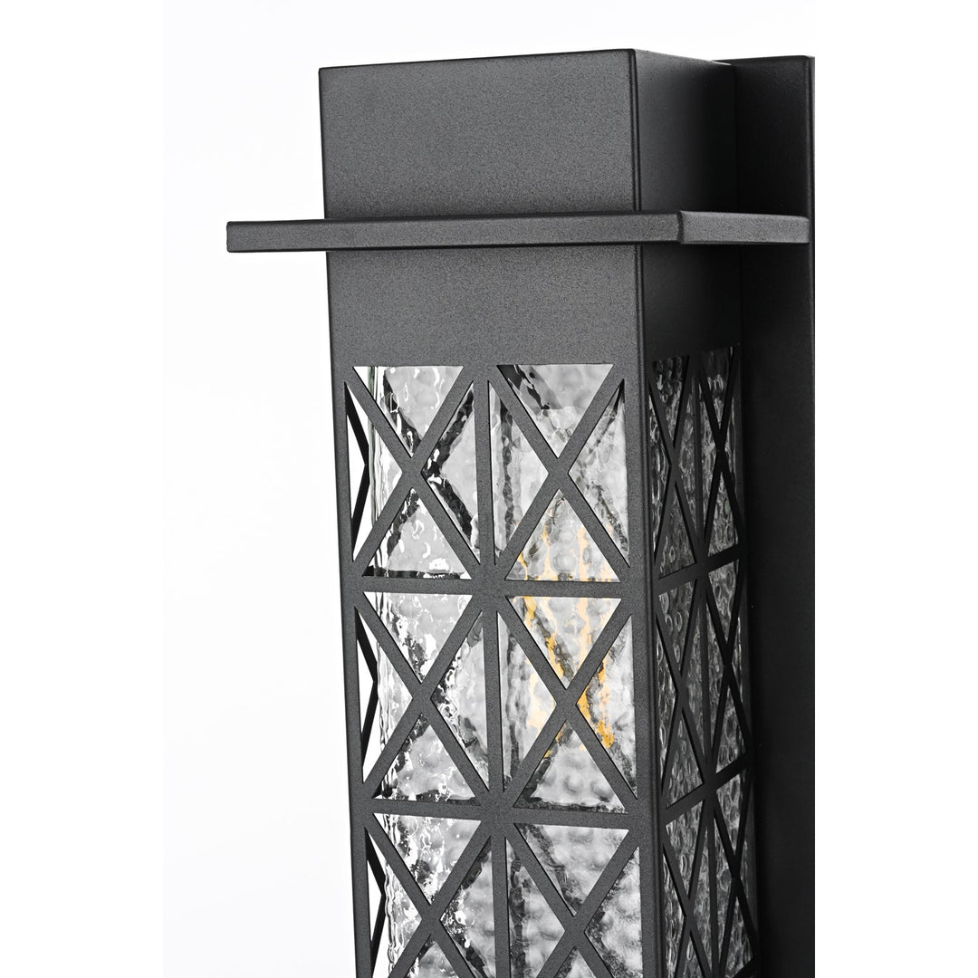 16 Inch Outdoor Wall Sconce in Black