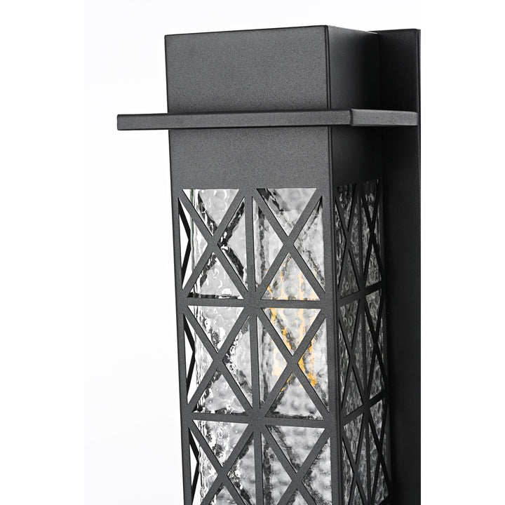 16 Inch Outdoor Wall Sconce in Black