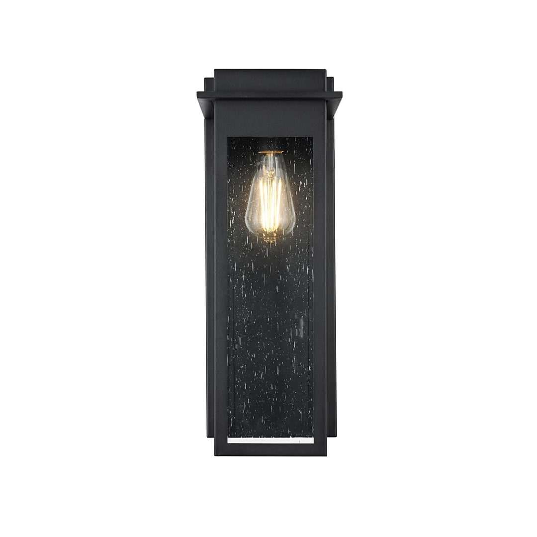6.5 Inch Outdoor Wall Sconce in Black by Elegant Lighting