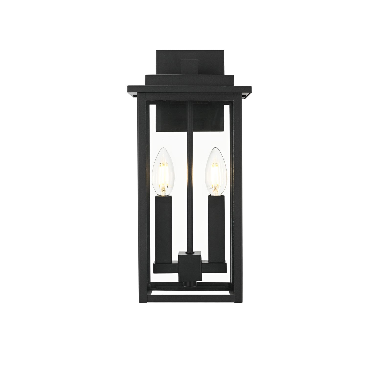 7 Inch Outdoor Wall Sconce In Black by Elegant Lighting