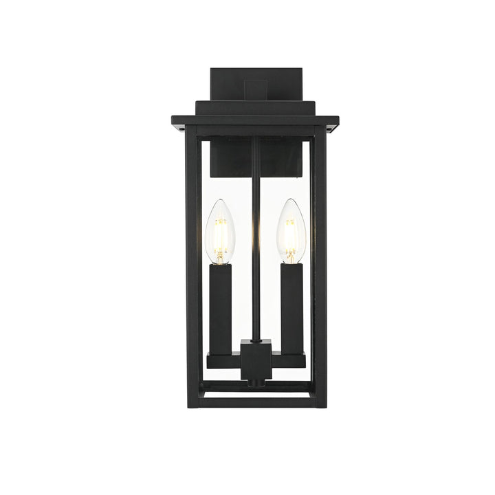 7 Inch Outdoor Wall Sconce In Black by Elegant Lighting