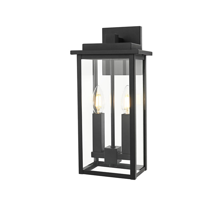 7 Inch Outdoor Wall Sconce In Black