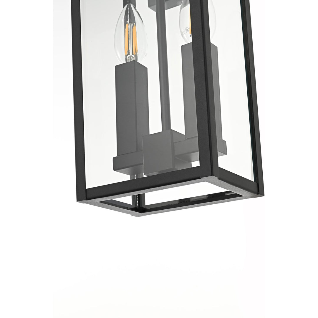 7 Inch Outdoor Wall Sconce In Black
