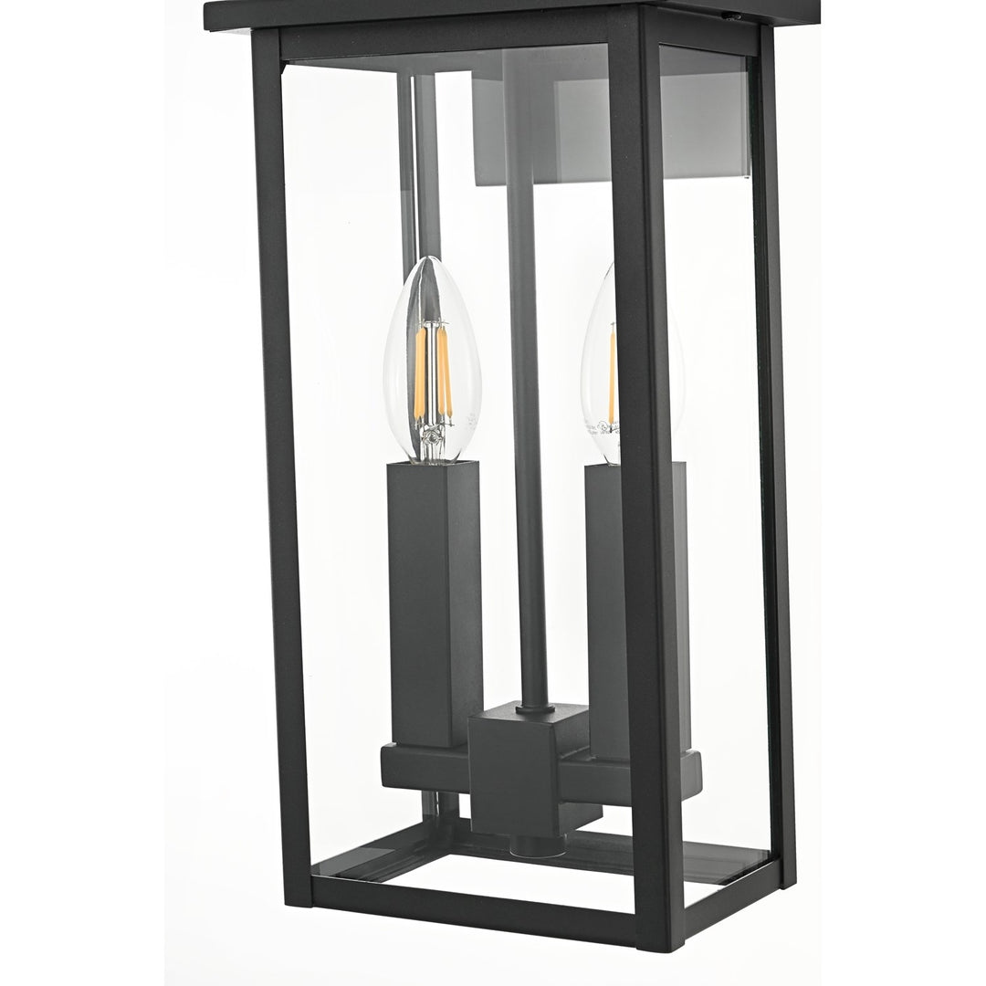 7 Inch Outdoor Wall Sconce In Black