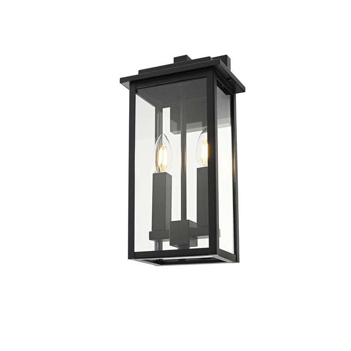 7 Inch Outdoor Wall Sconce In Black