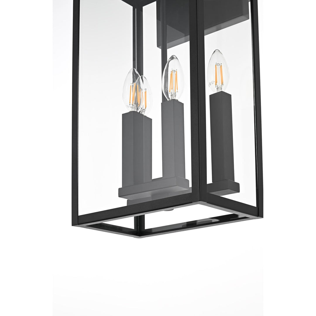 11 Inch Outdoor Wall Sconce In Black