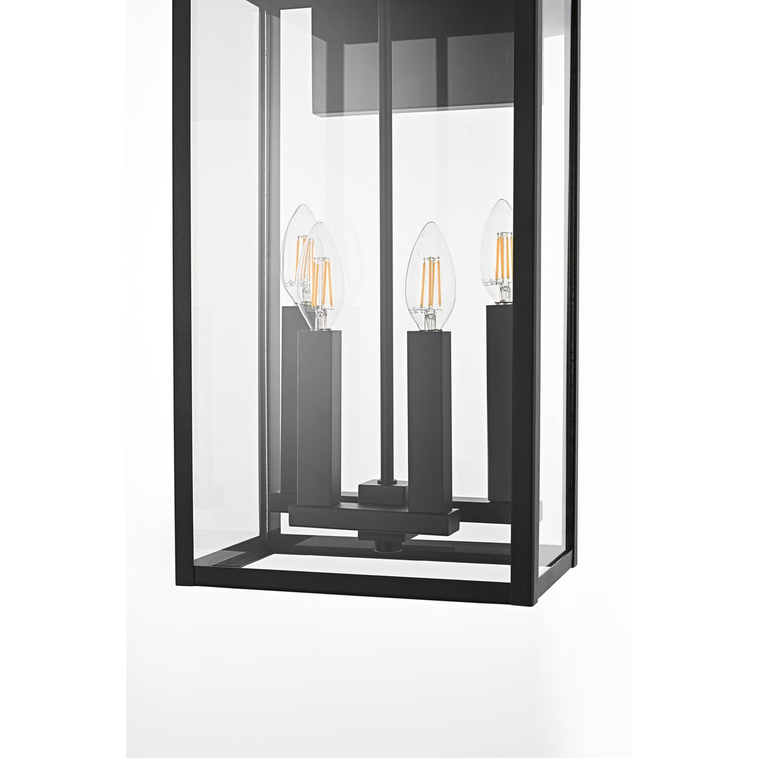 11 Inch Outdoor Wall Sconce In Black