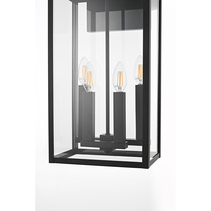 11 Inch Outdoor Wall Sconce In Black
