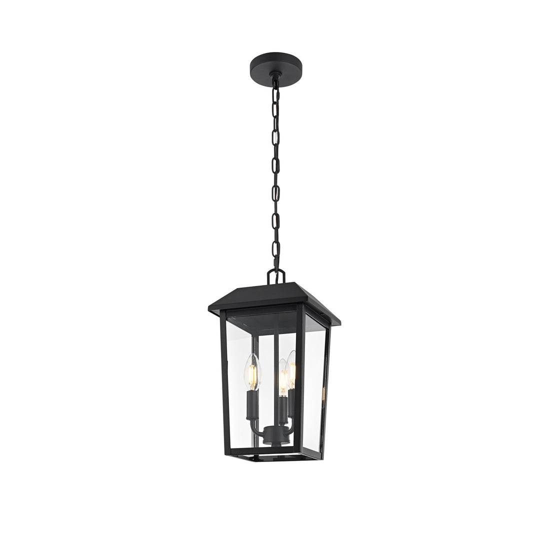 8 X 15 Inch Outdoor Pendant In Black