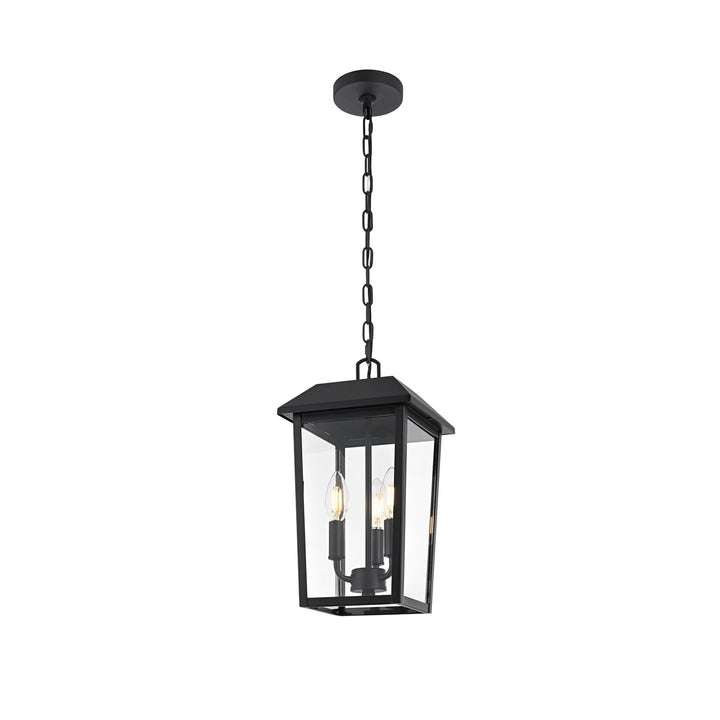 8 X 15 Inch Outdoor Pendant In Black