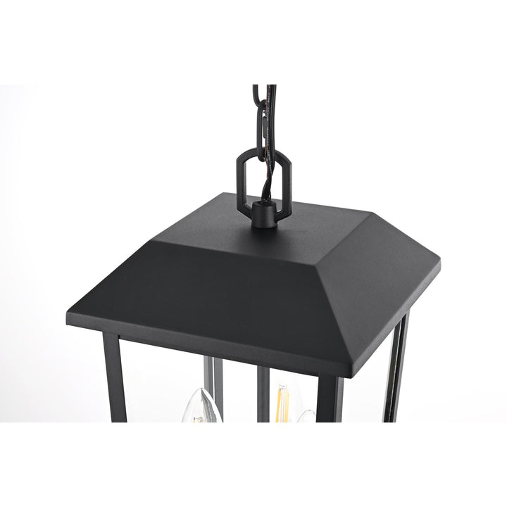 8 X 15 Inch Outdoor Pendant In Black