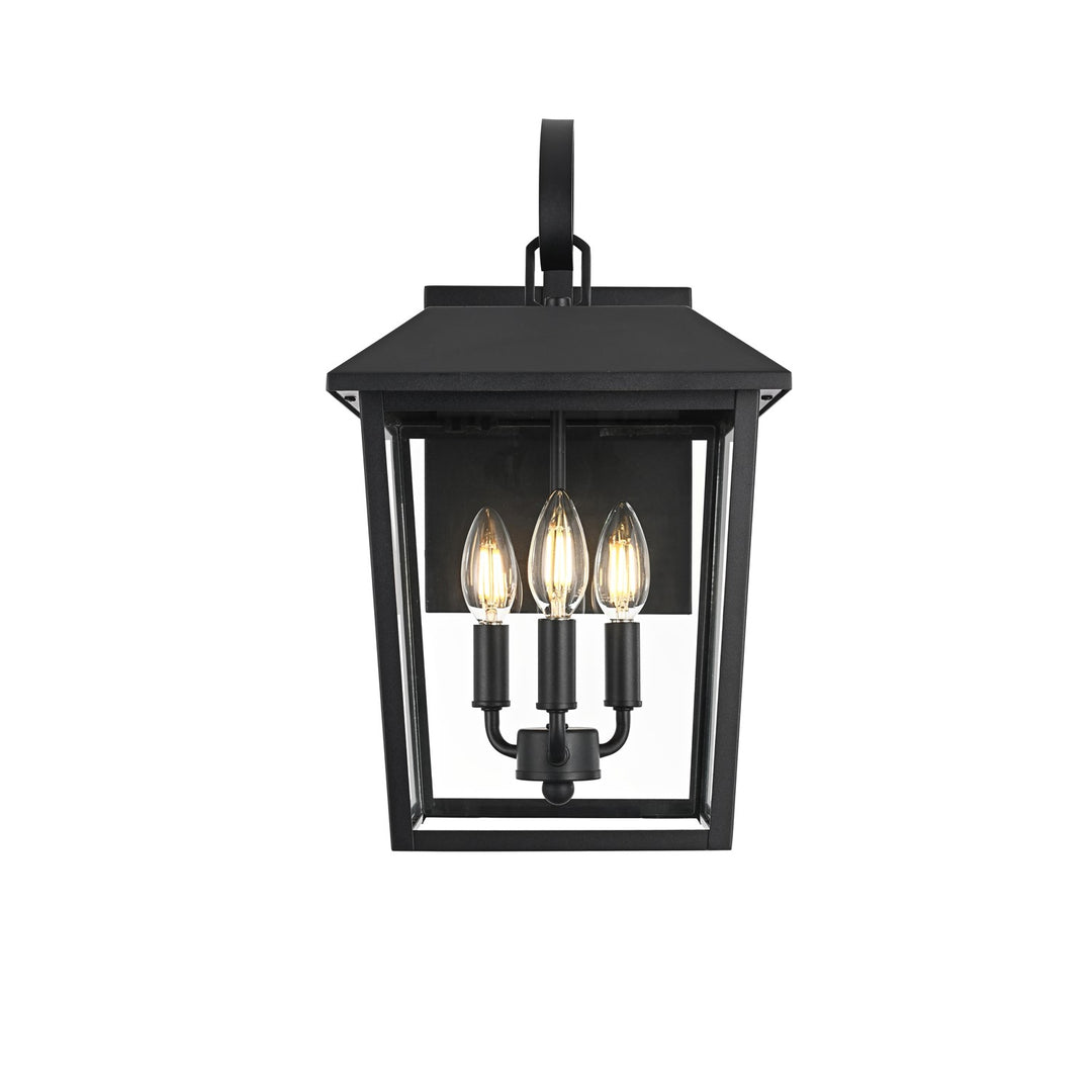10 Inch Outdoor Wall Sconce In Black by Elegant Lighting