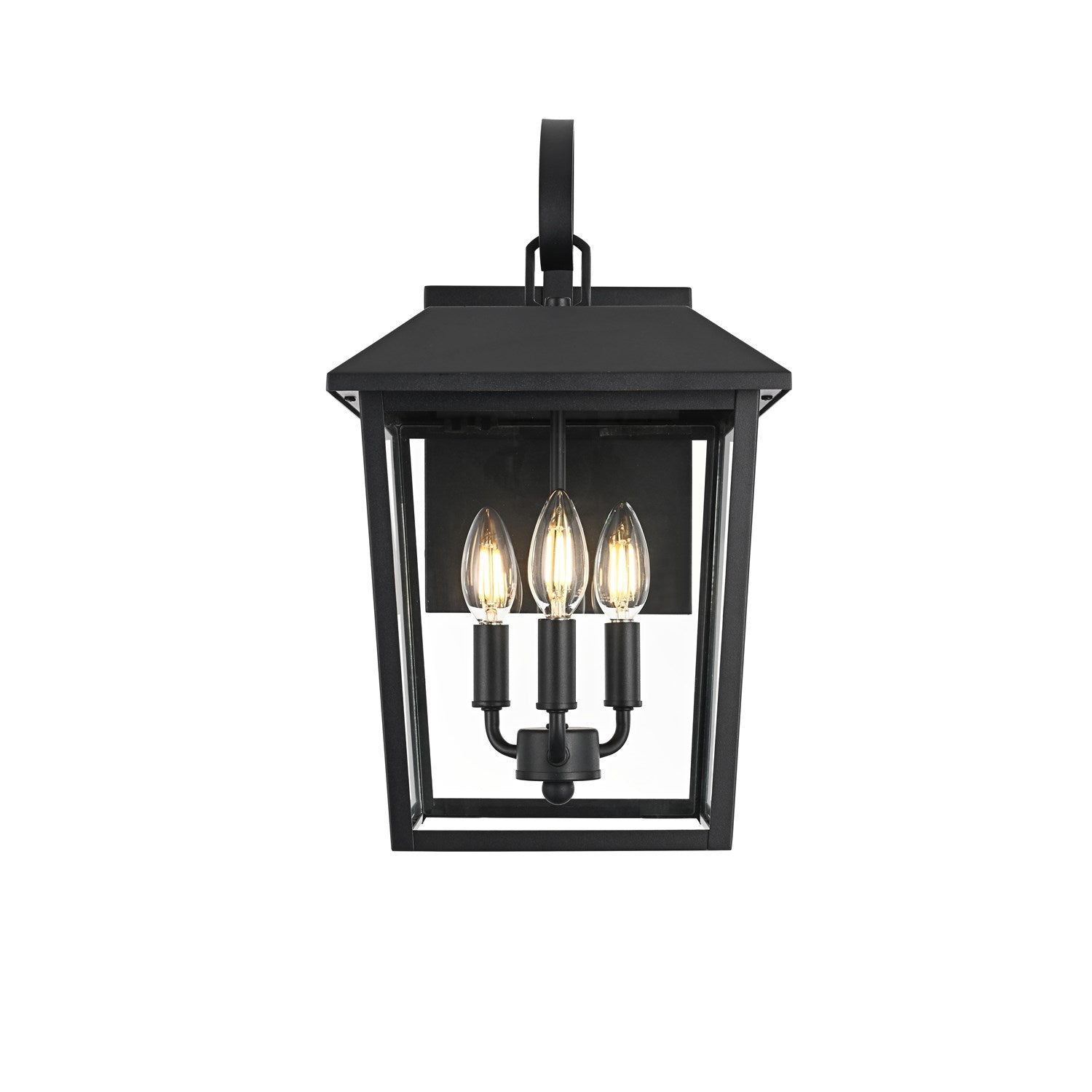 10 Inch Outdoor Wall Sconce In Black by Elegant Lighting
