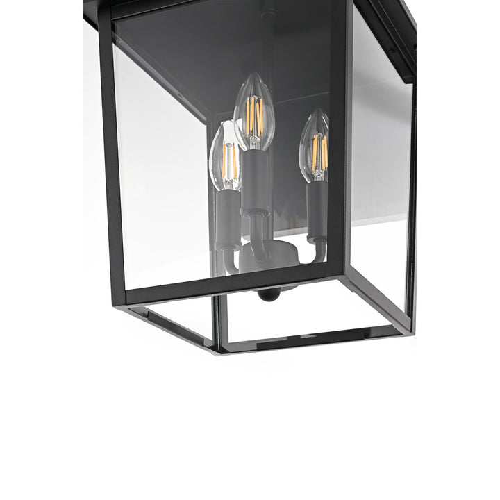10 Inch Outdoor Wall Sconce In Black
