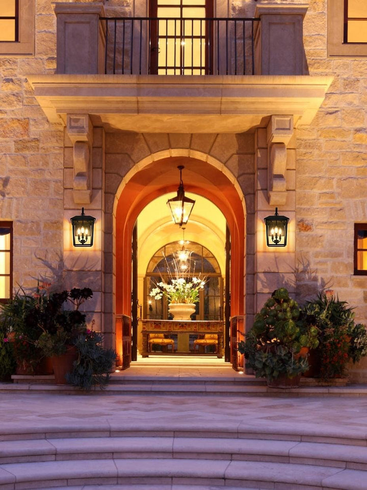 10 Inch Outdoor Wall Sconce In Black