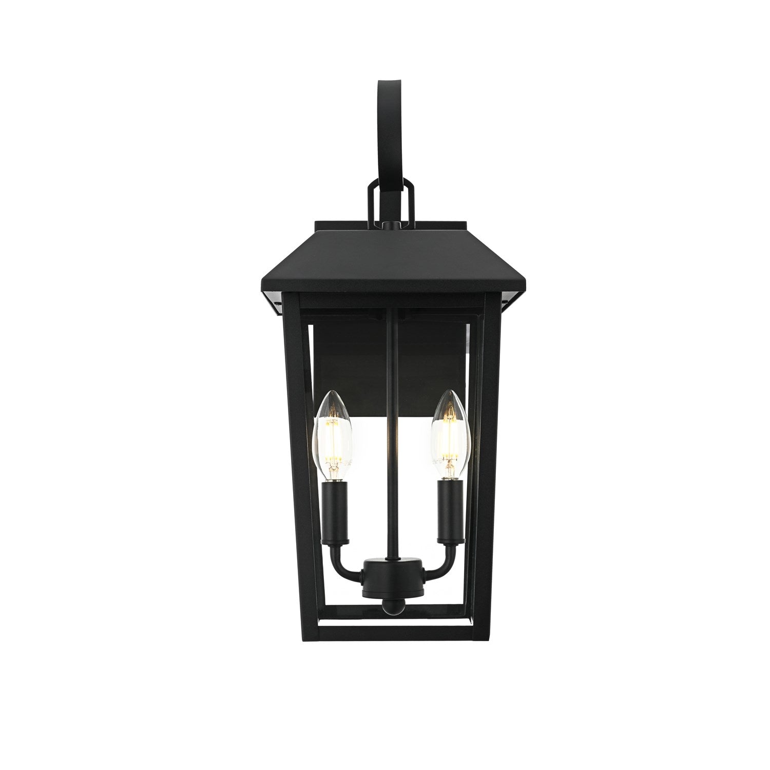 8 Inch Outdoor Wall Sconce In Black by Elegant Lighting