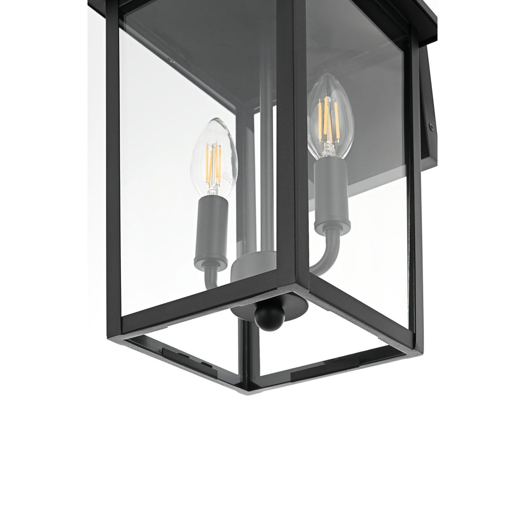 8 Inch Outdoor Wall Sconce In Black